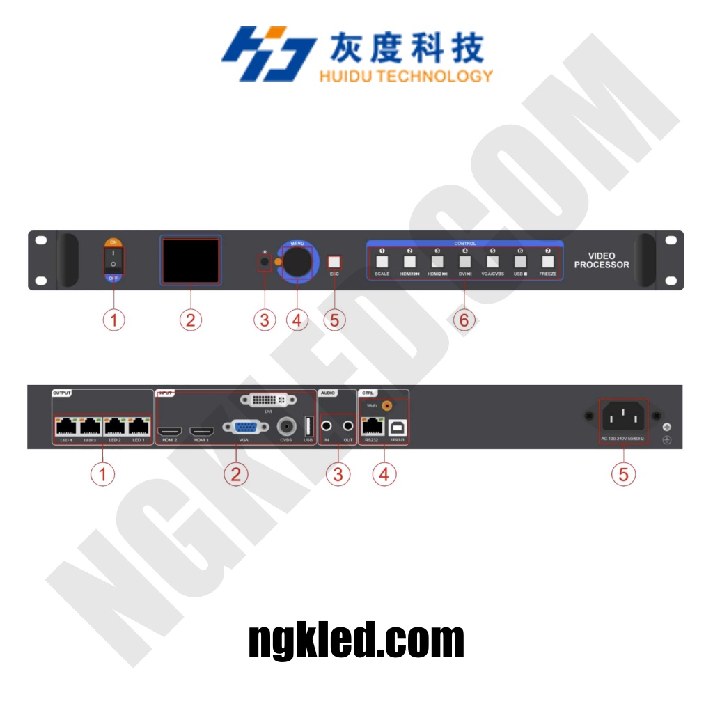 ویدیو پروسسور HUIDU HD-VP410H 1 || نورگستران کادوس | تلویزیون شهری و تابلو led VP410H یک LED Video Processor یکپارچه است که پردازش تصویر، اسکیلینگ دقیق و ارسال شبکه به کابینتهای LED را در یک دستگاه ارائه میکند. این مدل برای LED والهای داخل سالن، همایشها و رویدادهای زنده طراحی شده و با سوئیچینگ بدون وقفه، PIP/POP و تنظیمات رنگ کامل، تصویری پایدار، یکنواخت و بدون فلیکر فراهم میکند. اگر به ظرفیتی بالاتر از ردههای اقتصادی (مثل VP210H) نیاز دارید، VP410H با پورتهای شبکه بیشتر و ظرفیت پیکسلی بالاتر گزینهای مطمئن و اقتصادی است.